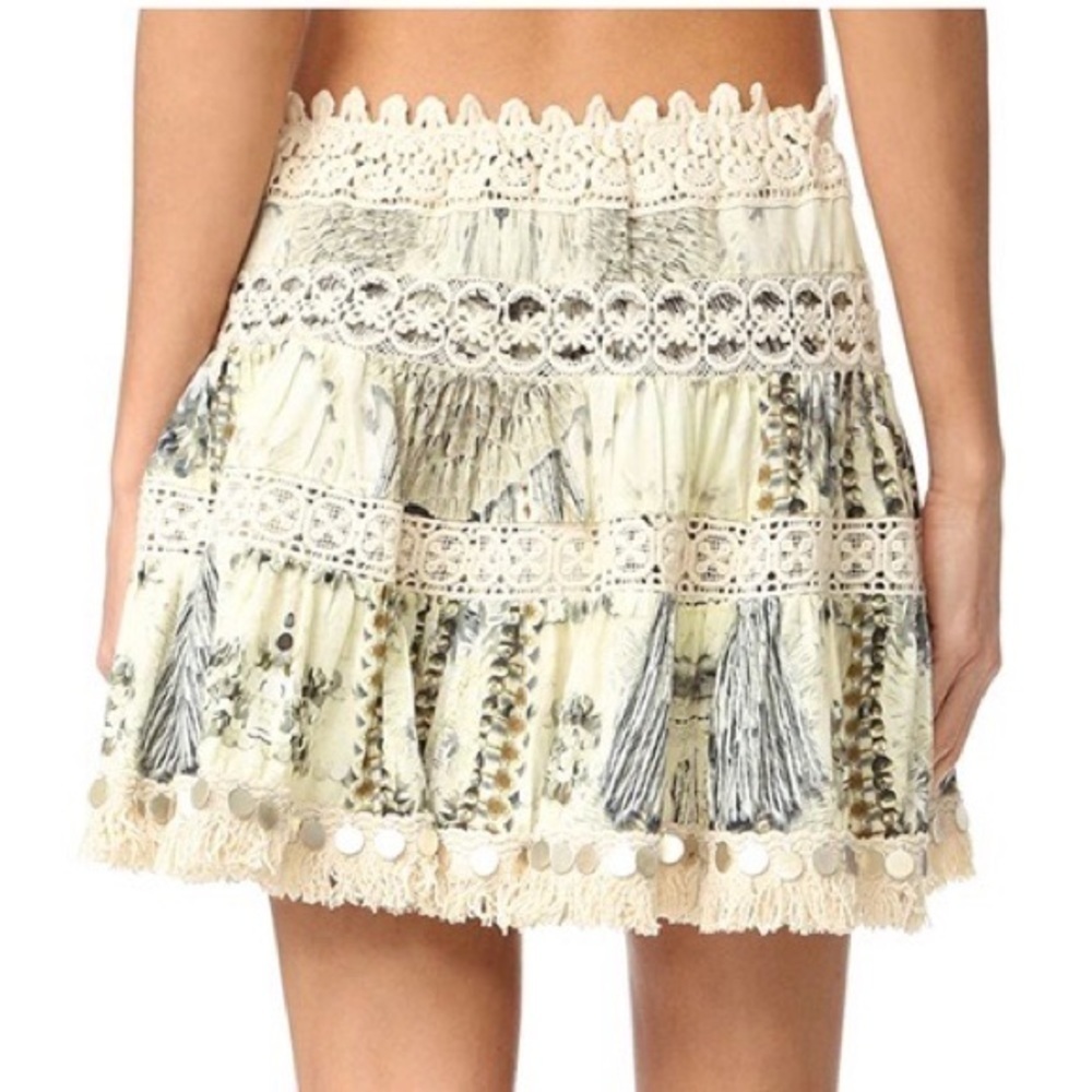 Camilla Printed Embellished Mini Skirt, Size M - Picture 4 of 16